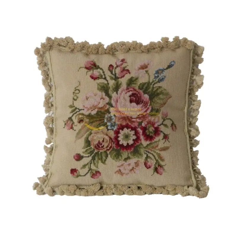 

Oriental rococo cloth art national woven pillow cross-stitch art floss pillow needlepoint sitting room