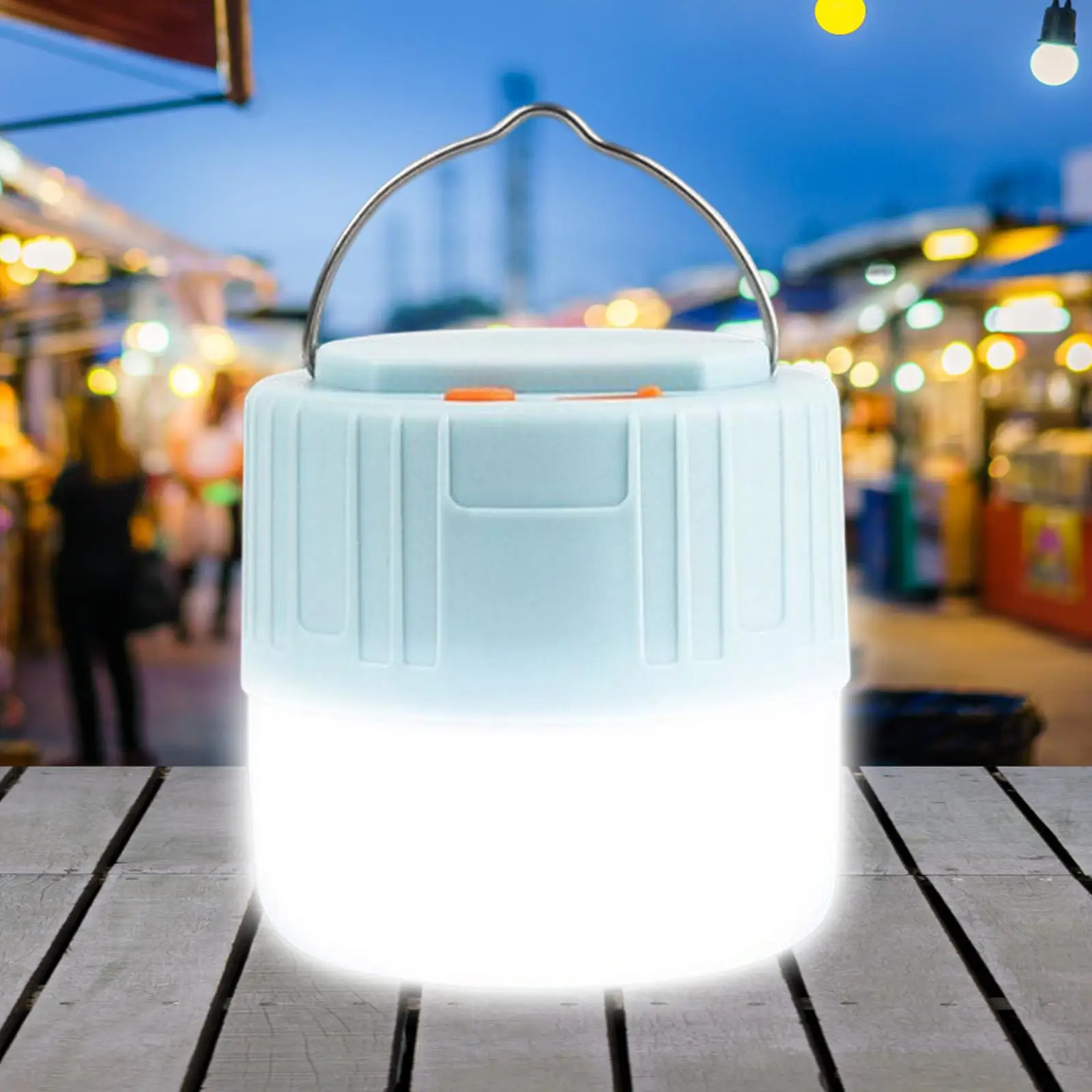 

Outdoor LED Camping Lantern Small Lamp Rechargeable Electric Lantern for Night Market Household Fishing Power Outage