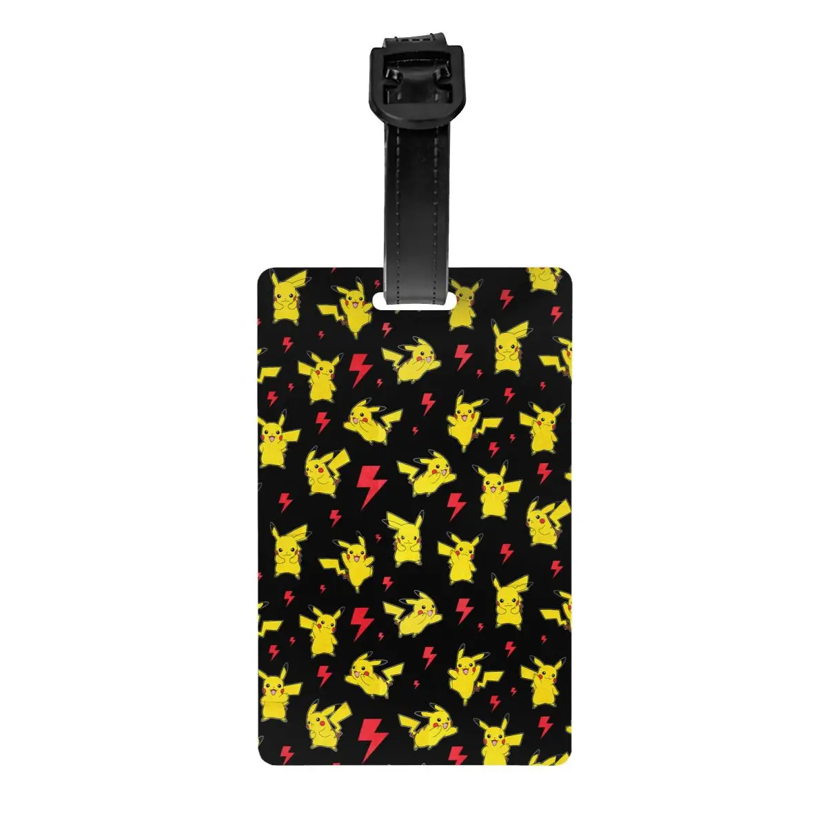 

Custom Pokemon Pikachu Luggage Tag With Name Card Privacy Cover ID Label for Travel Bag Suitcase