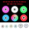 4pcs LED Flash Wheel 60/62/64/68/70/72/76//80mm Inline Skates 90/100/110/125mm Speed Skates Rock Fancy Roller Skates PU Tyres 1