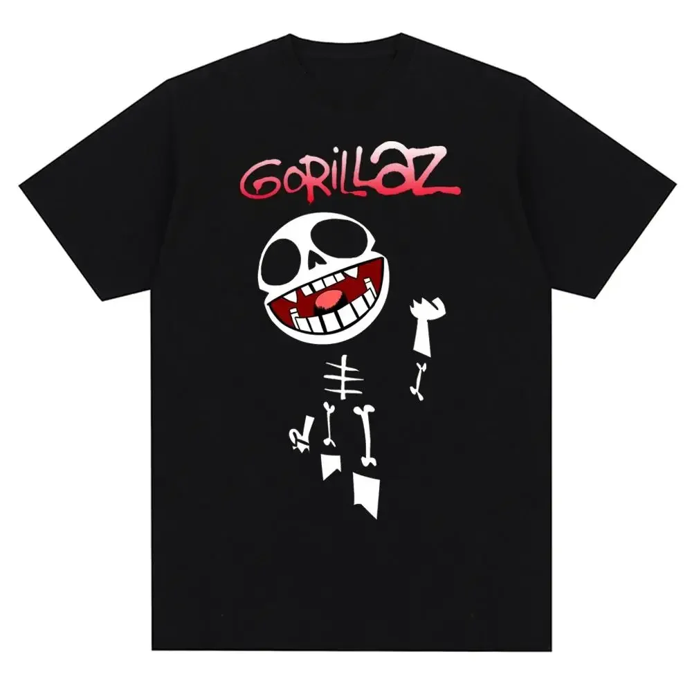 Music Band Gorillazs Punk Rock Print T Shirt 90s Casual Fashion Short Sleeve Plus Size T Shirt Unisex