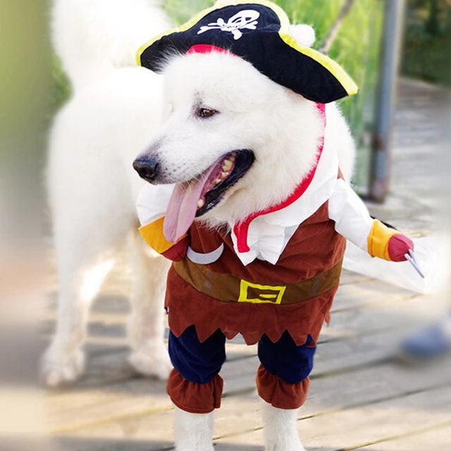 Halloween Dog Costumes Corsair Cosplay Clothes For Small Medium