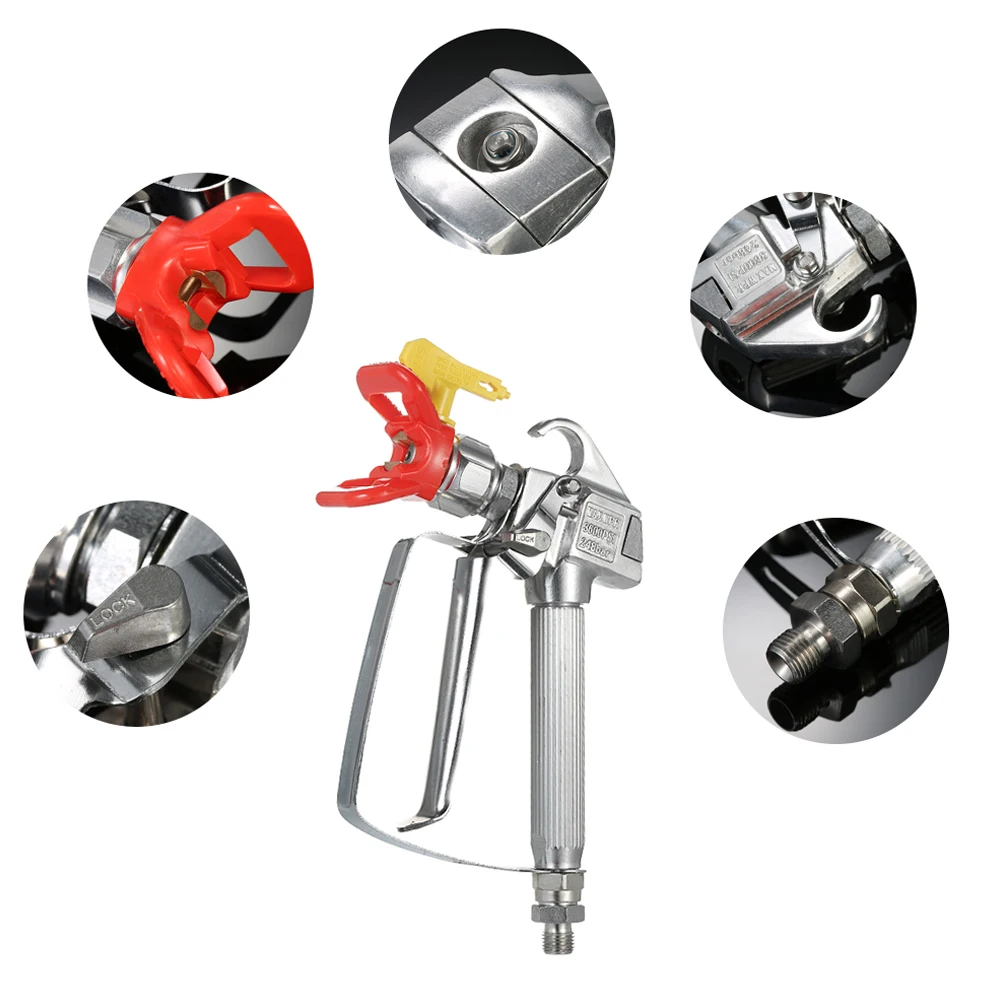 3600PSI High Pressure Airless Paint Spray Gun With 517 Spray Tip & Nozzle Guard Pump Sprayer And Airless Spraying Machine 4