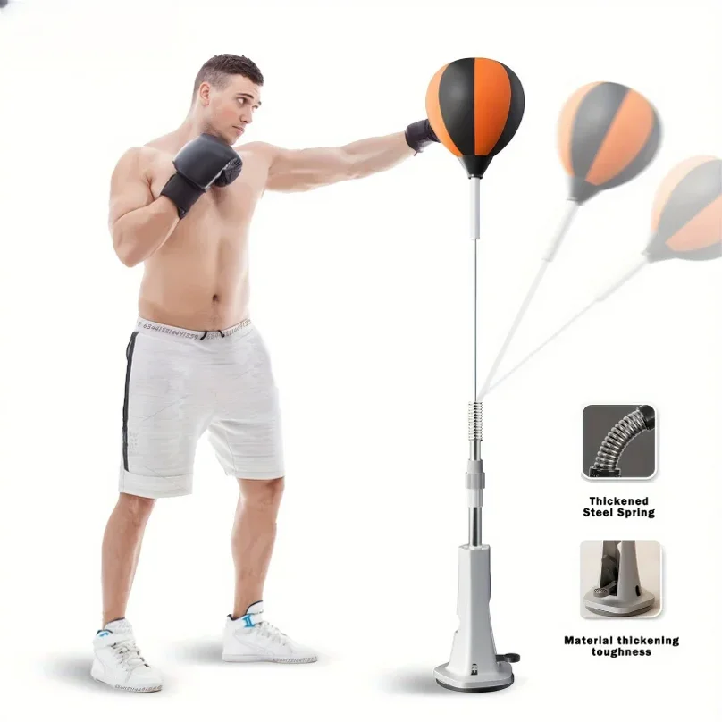 Sacco da Boxe Regolabile per Allenamento Indoor, Palla da Boxe per Riflessi, Strumento Ausiliario per l'Allenamento di Agilità - immagine 5