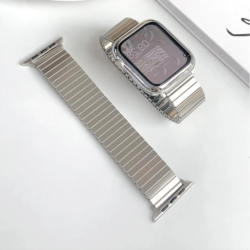 Stainless Steel Stretch Bracelet for Apple Watch - Elastic Strap