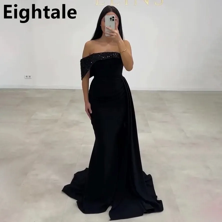 chinese dress ladies Coco Jones Black Glitter 2025 Oscars Red Carpet Mermaid Dress