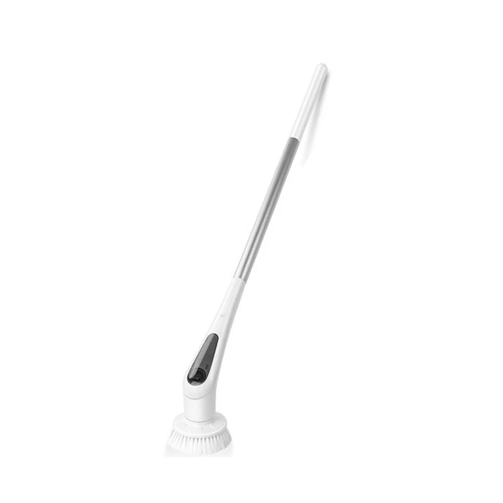 

FUTUKNIGHT Cordless Electric Spin Scrubber with 9 Replaceable Brush Heads Adjustable Extension Handle Power White Cleaning Brush