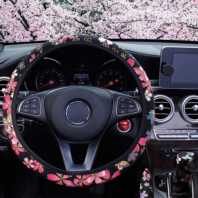 Coprivolante universale elastico in fiore di ciliegio da 38CM tessuto a  maglia volante antiscivolo accessori protettivi per auto - AliExpress