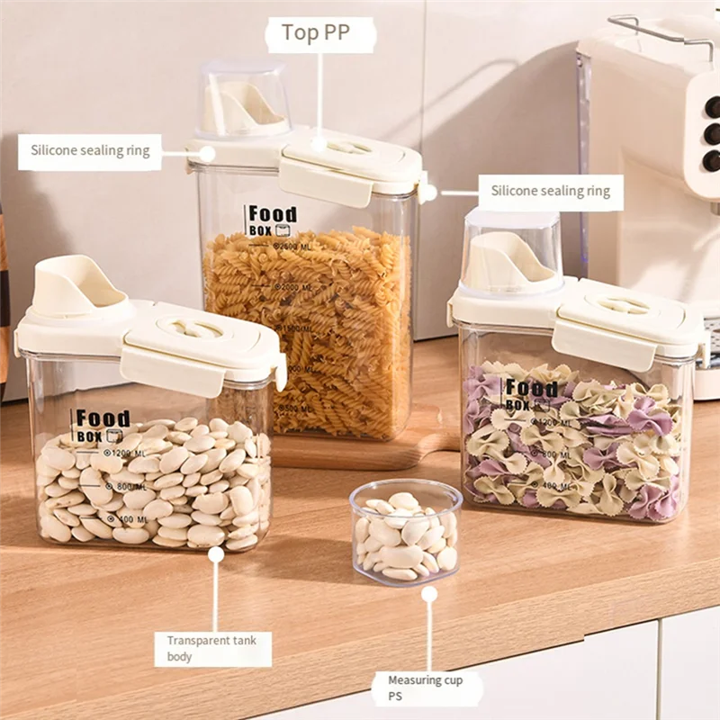 Sealed Coarse Grain Tank Household Kitchen Rice Storage Tank Insect-Proof Moisture-Proof Grain Storage Barrel-AC82