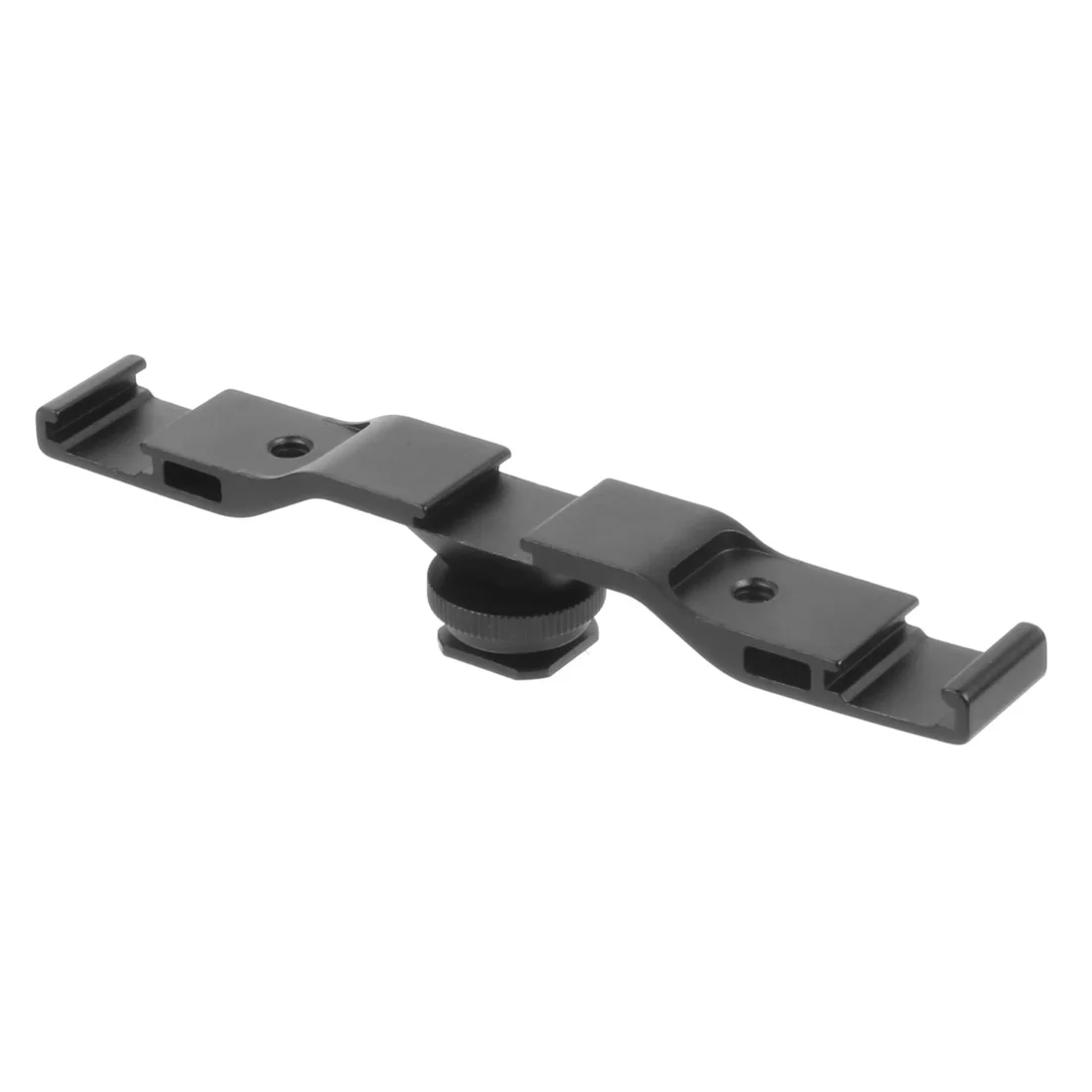 Double Cold Hot Shoe Adapter Mount Extension Holder Video Bracket for Canon for