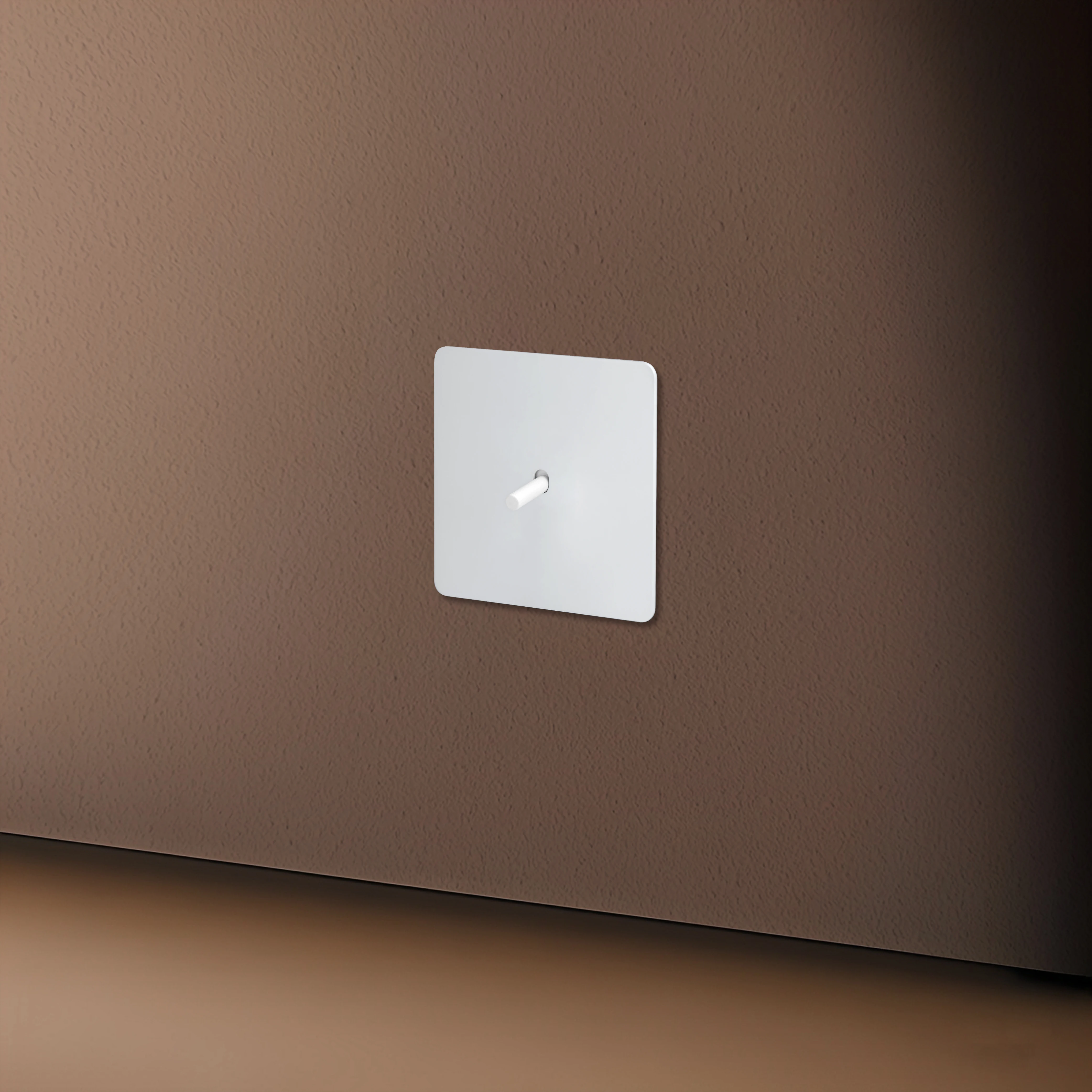 Avoir White Matte Wall Toggle Switch with European Standard Power Socket and Charging Port