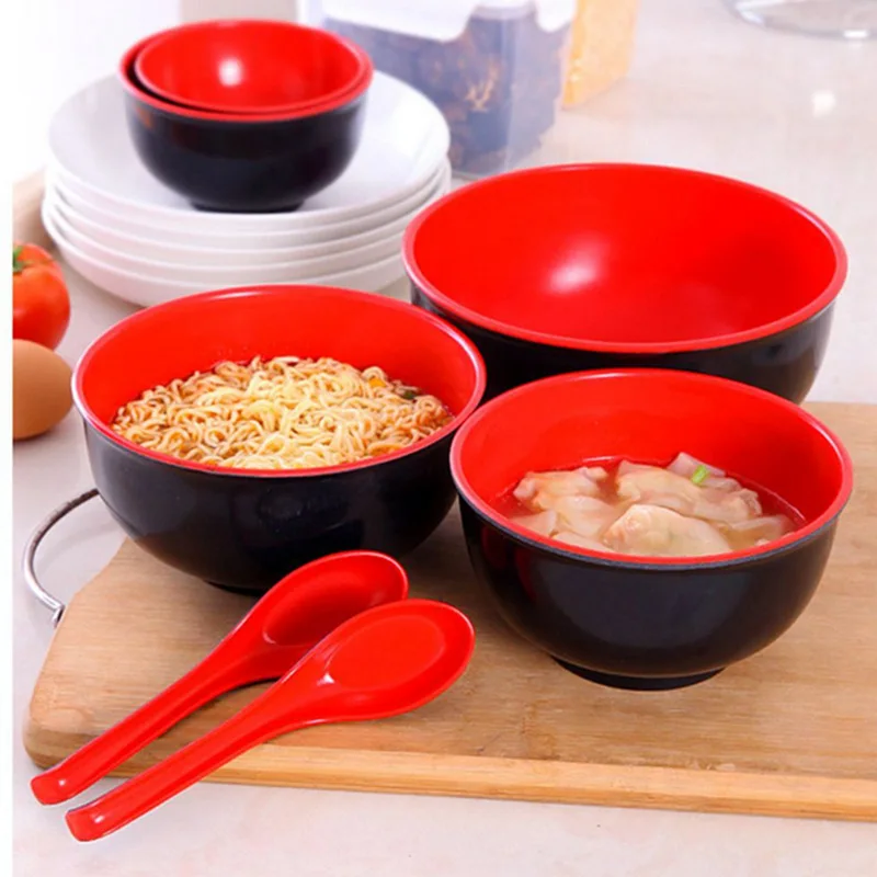 AHX Cuenco de Ramen Cocina Ceramica - 1050 ml Bol Set - 21 cm Tazón de Sopa  de Fideos - Juego de 3 Colores Porcelana para Ensaladera, Cereales, Poke, Gazpacho, Consomé