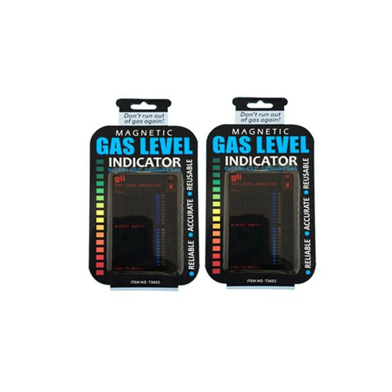 2Pcs Practical Propane Fuel Gas Tank Level Indicator Magnetic Gauge Caravan Bottle Temperature Measuring Stick Spare Parts