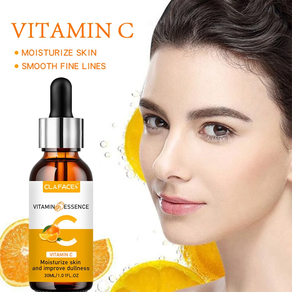 Vitamin C Facial Essence Contains Hyaluronic Acid Dark Spot Remover Moisturizing Repair Anti-aging Essence Facial Skin Care 30ml 3