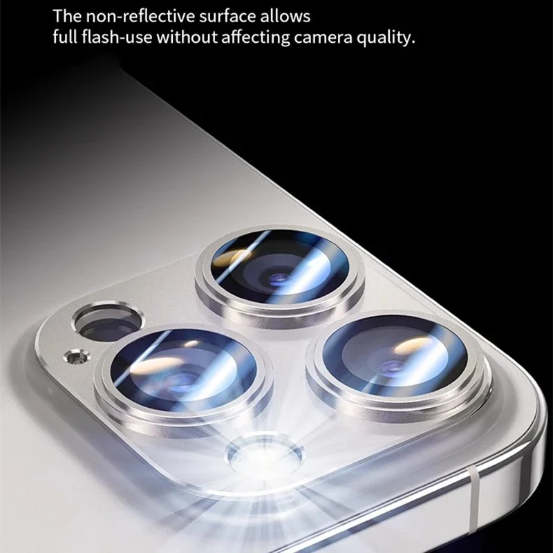 Premium Metal Camera Protector with Tempered Glass Cover - Enhanced Back Lens Protection