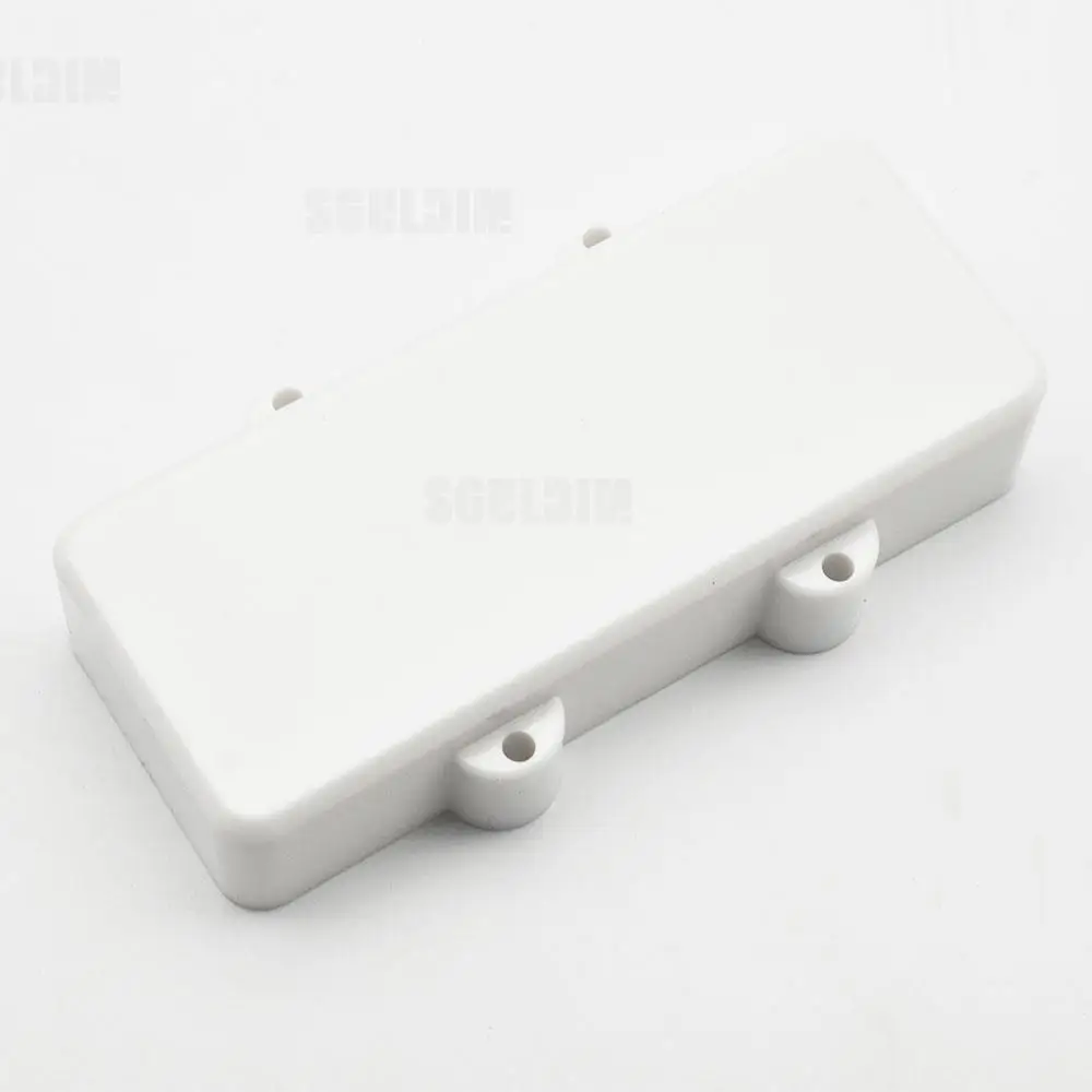 4 5 String Sealed Electric Bass Pickup Cover Solid ABS Pickup Cover 96/113.9mm Black/White/Yellow 2pcs