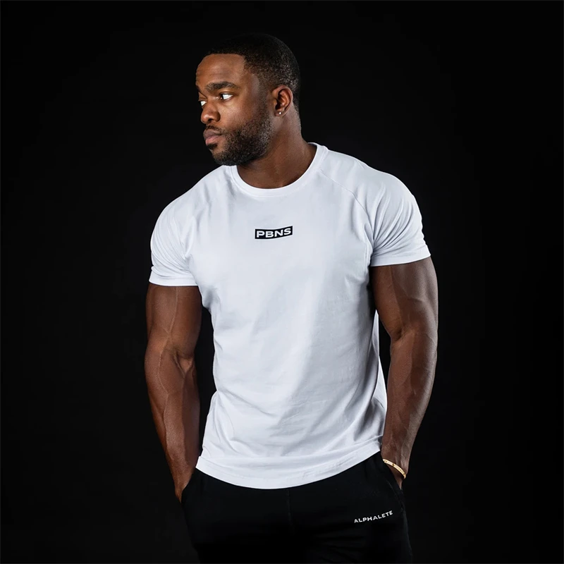 2022 Summer Brand Clothing Fitness Running T Shirt Men O-Neck T-Shirt  Cotton Bodybuilding Sport Shirts Tops Gym Men T Shirt - AliExpress