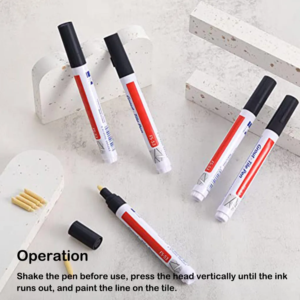 타일 그라우트 펜, 벽 마커, 응접실 바닥 그림 장식, 6 개