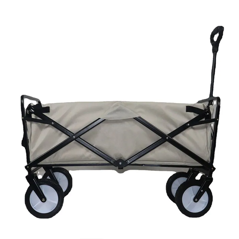 

JXB Four Wheel Camping Foldable Cart Portable Folding Utility Wagon Outdoor Garden Trolley