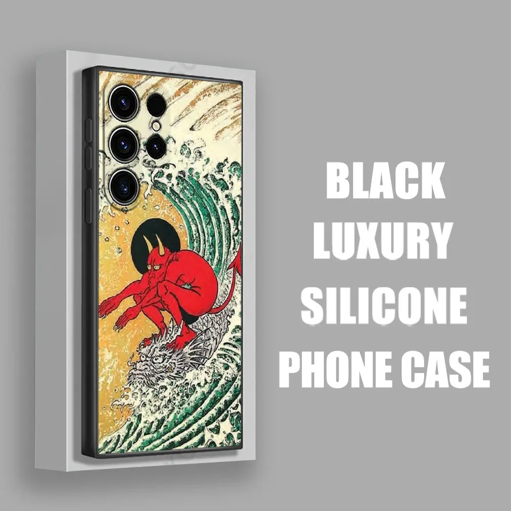 Dragon Wave Anime Design Phone Case - Japanese Culture Inspired Cover