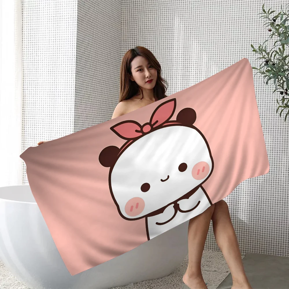 Panda Bear B-Bubu-Dudu Towel Microfiber Beach Towel Absorbent Quick dry Soft Yoga Swimming Resort Mountain Climbing
