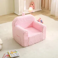 Portable Comfy Toddler Chair for Boys & Girls, Soft Baby Armchair with Removable Washable Sherpa Cover, Ideal for Reading and Pl 5