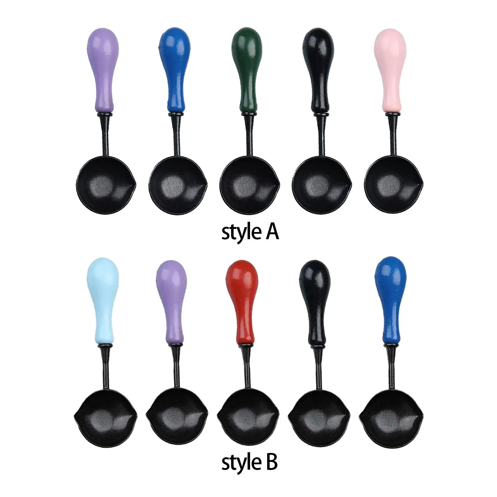 

4 шт. восковая ложка для печати, антипригарная Большая деревянная ручка, воск для скрапбукинга, художественные изделия, штамп, сделай сам, свадебные приглашения