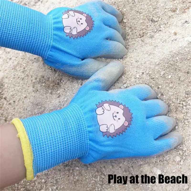 Kids Gloves Durable Waterproof Garden Work Non-Slip Portable Children Safety Yard Work Gloves Gardening Gloves Garden Supplies 3