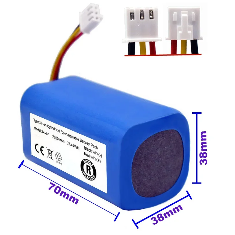 Battery for Lirctroux C30B Robot Vacuum Cleaner 14.4V 6800mAh/8800mAh/9900mAh lithium cell (For C30B) 100% Original