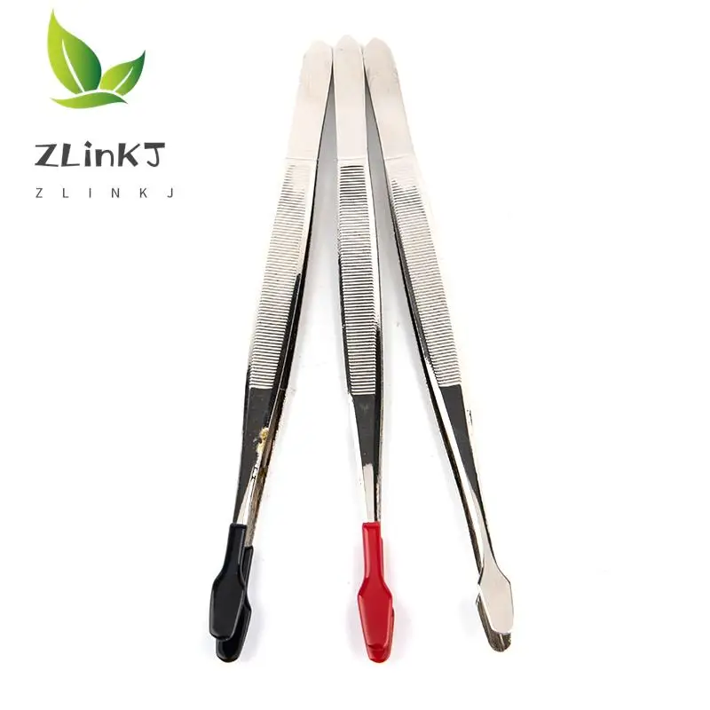 Stainless Steel Clip Stamp Tweezers Gold-plated Anti-lighthouse Coin Tweezers