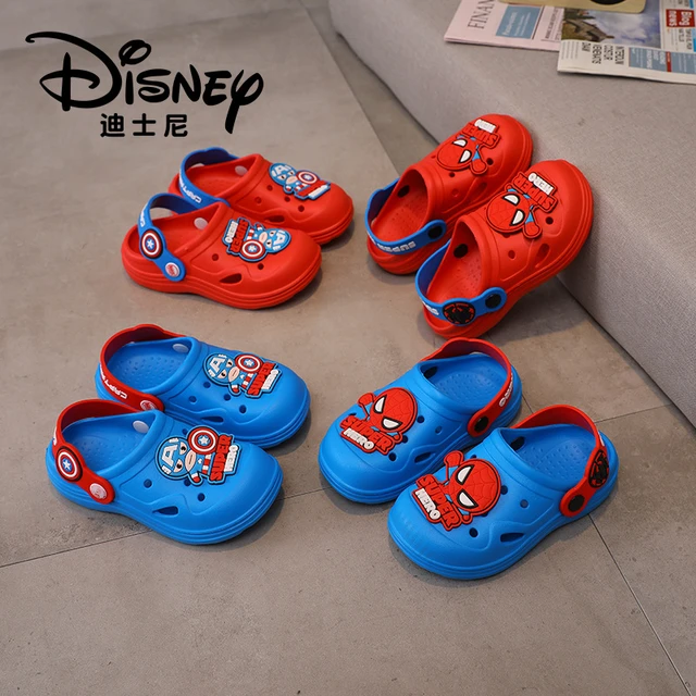 BCKL 】Boy's Summer Cartoon Kids Slippers | Super Hero Shoes Sandals Captain  America Color | Kids Slippers Raya | Shopee Malaysia