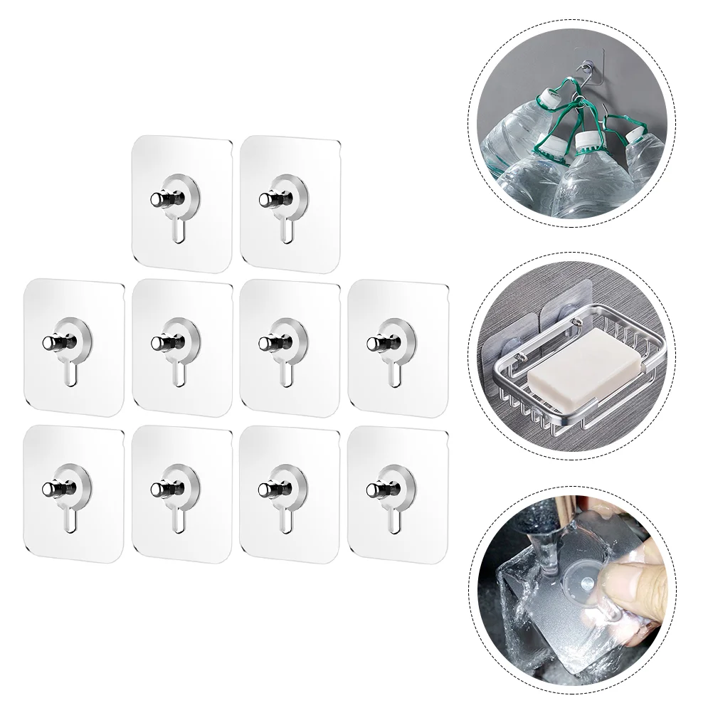 

Punch-Free Non-Marking Screw Stickers Wall Picture Hook Invisible Traceless Hardwall Drywall Picture Hanging Kit