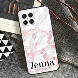 Custom Rose Gold Phone Case - Personalized with Initials or Name for Honor 90 (12625)