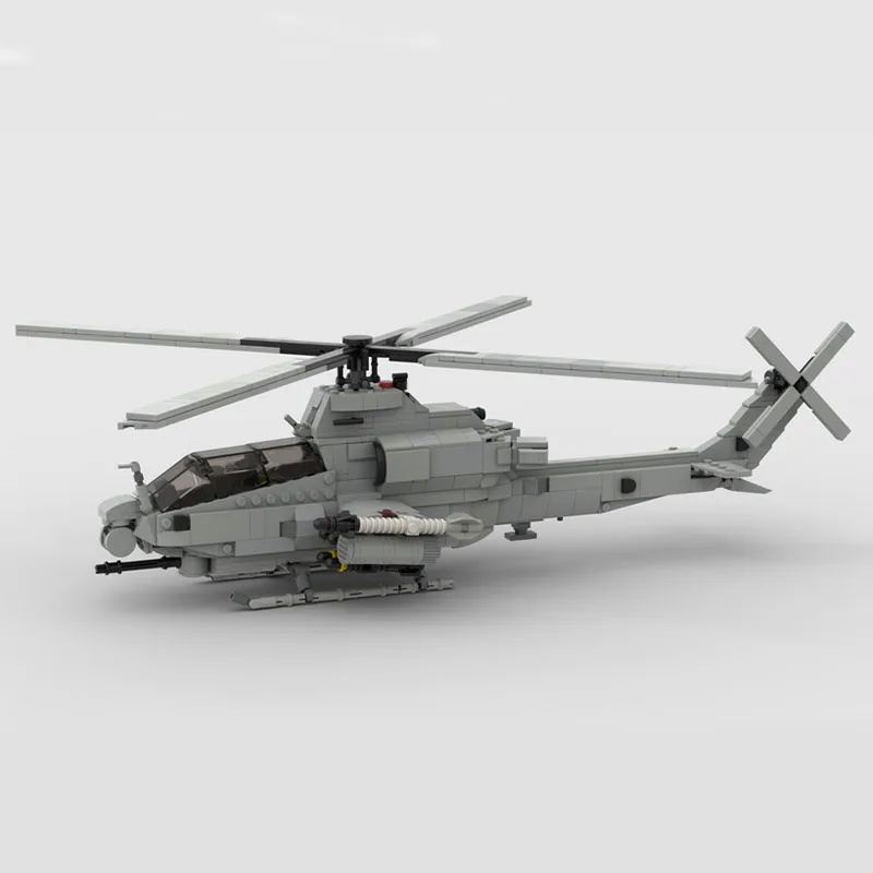 

NEW 975PCS WW2 Military MOC 1:35 Scale Bell AH-1Z Viper helicopter model creative ideas high-techToy Gift Fighter Plane Blocks