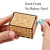 1PCS Wooden Music Box Personalized Music Box Hand-Cranked Antique Music Box Gifts For Wife Home Decoration 1