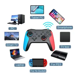 Enhanced Wireless Bluetooth Gamepad with Dual Vibration and Lag-Free Experience (Blue Red)