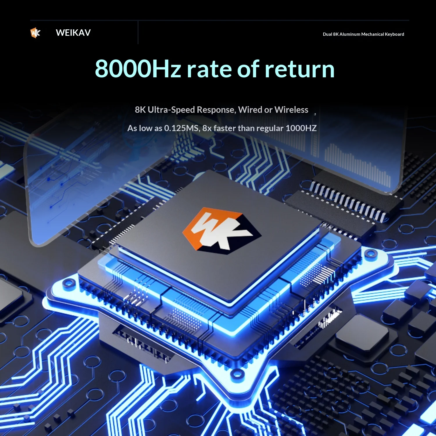 Weikav Nut75 기계식 키보드 키트 3모드 무선 8000Hz 폴링 레이트 게임 키보드 알루미늄 합금 핫 스왑 PC 액세서리