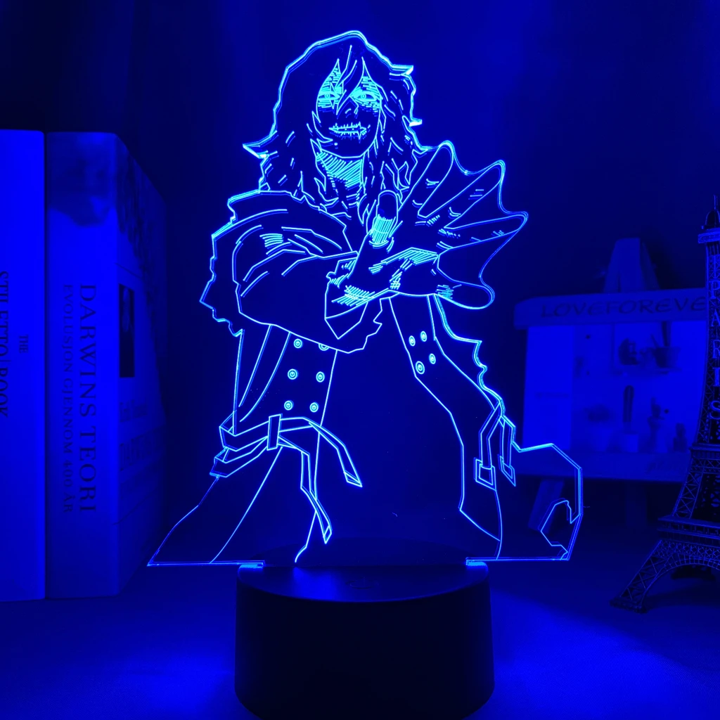 LED Anime Light My Hero Academia Tomura Shigaraki for Bedroom Decoration Nightlight Birthday Gift 3d Manga Lamp Tenko Shimura alx X My Hero Academia Collection