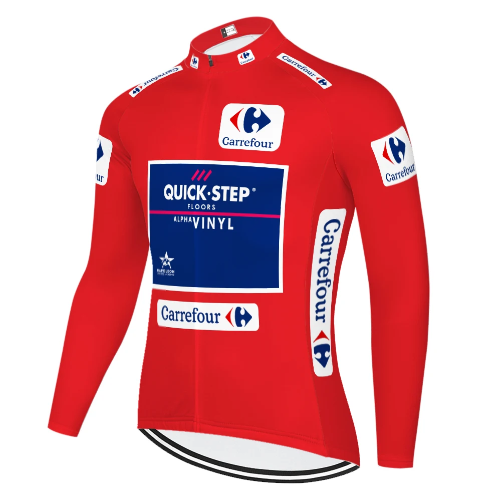 QUICK STEP Team long sleeve Cycling jersey maillot ciclismo hombre invierno hombre bicycle shirt tenue cycliste homme