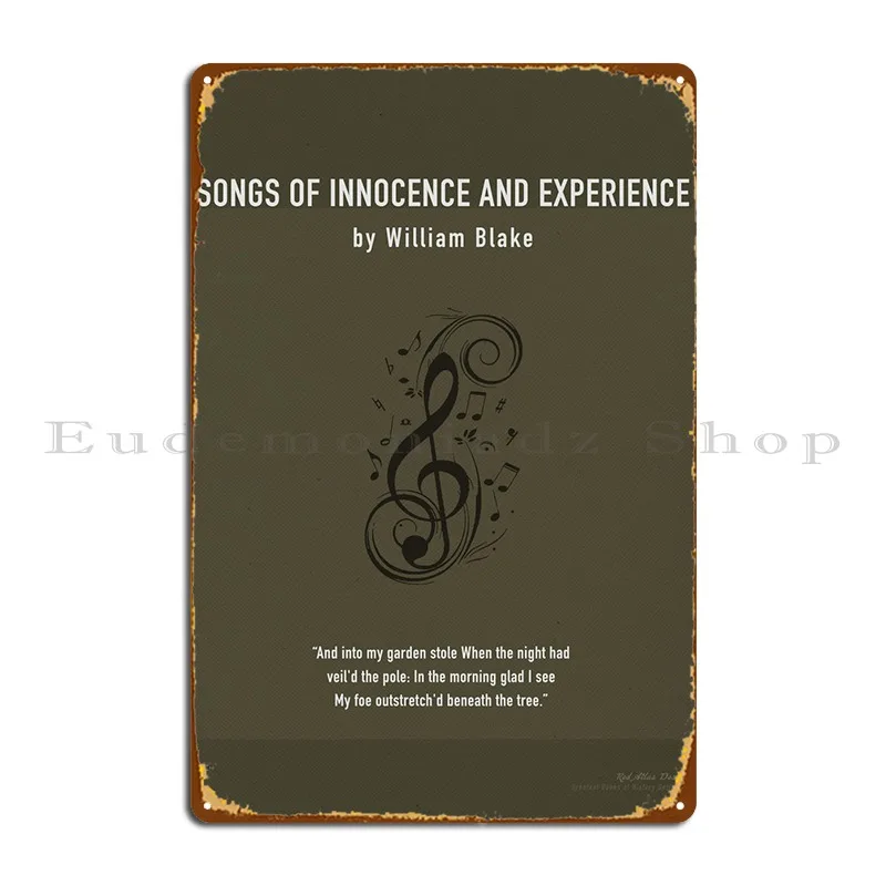 Canzoni Di Innocent Book Art Metal Sign Party Party Personalizzato Personalizza Club Tin Sign Poster