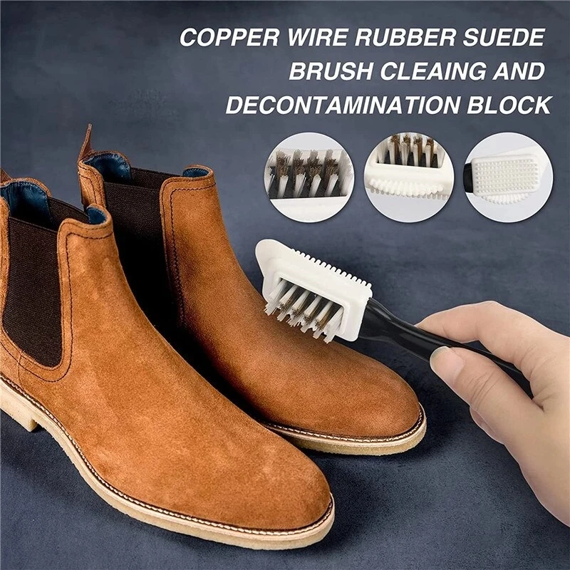 

3 Side Cleaning Shoe Brush Plastic S Shape Shoe Cleaner For Suede Snow Boot Shoes Household Cleaning Tools & Accessories