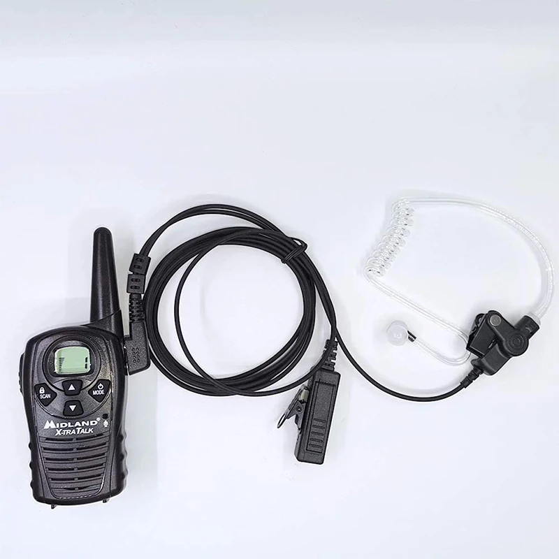 마이크가 있는 RISENKE 워키토키 액세서리 이어피스, 미드랜드 GXT1000XB, GXT1000VP4, LXT500VP3, GXT1050VP4 용 보안