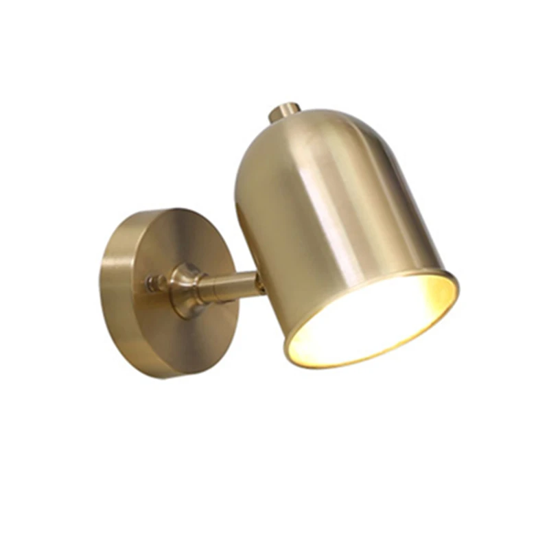 

100% pure copper Cylinder hat wall light brass sconce lighting fixture LED brass wall lamp 14cm size copper horn shade lighting