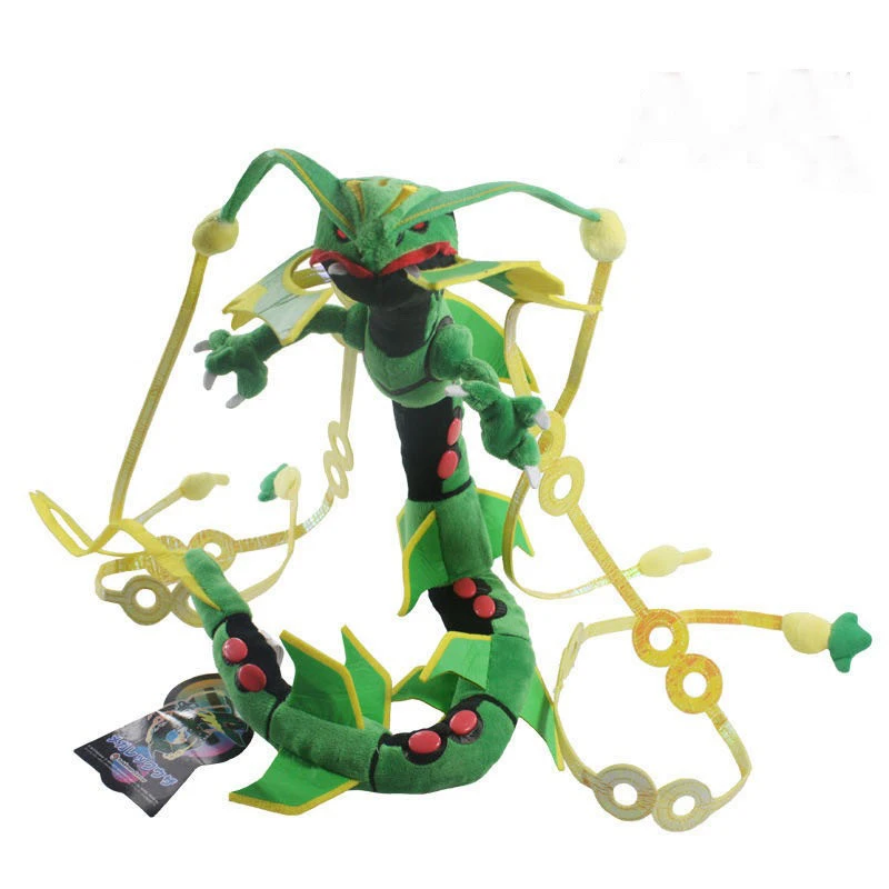 80cm Pokemon 4 Styles Dragon Toy Mega Rayquaza Green And Shiny