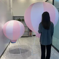 Sayok 3/5ft Large Inflatable Hot Air Balloon PVC Inflatable Strips Balloon no Frame for Advertising Event Birthday Party Decor 1