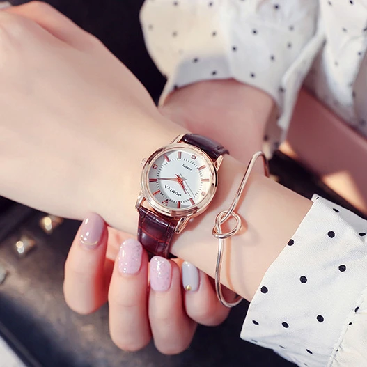 Relógio Quartz Casal para Homens e Mulheres Cinto de Couro Relógios de Pulso Casual Relógio de Luxo Marca Famosa Atacado Explosivo Casal - Image 5