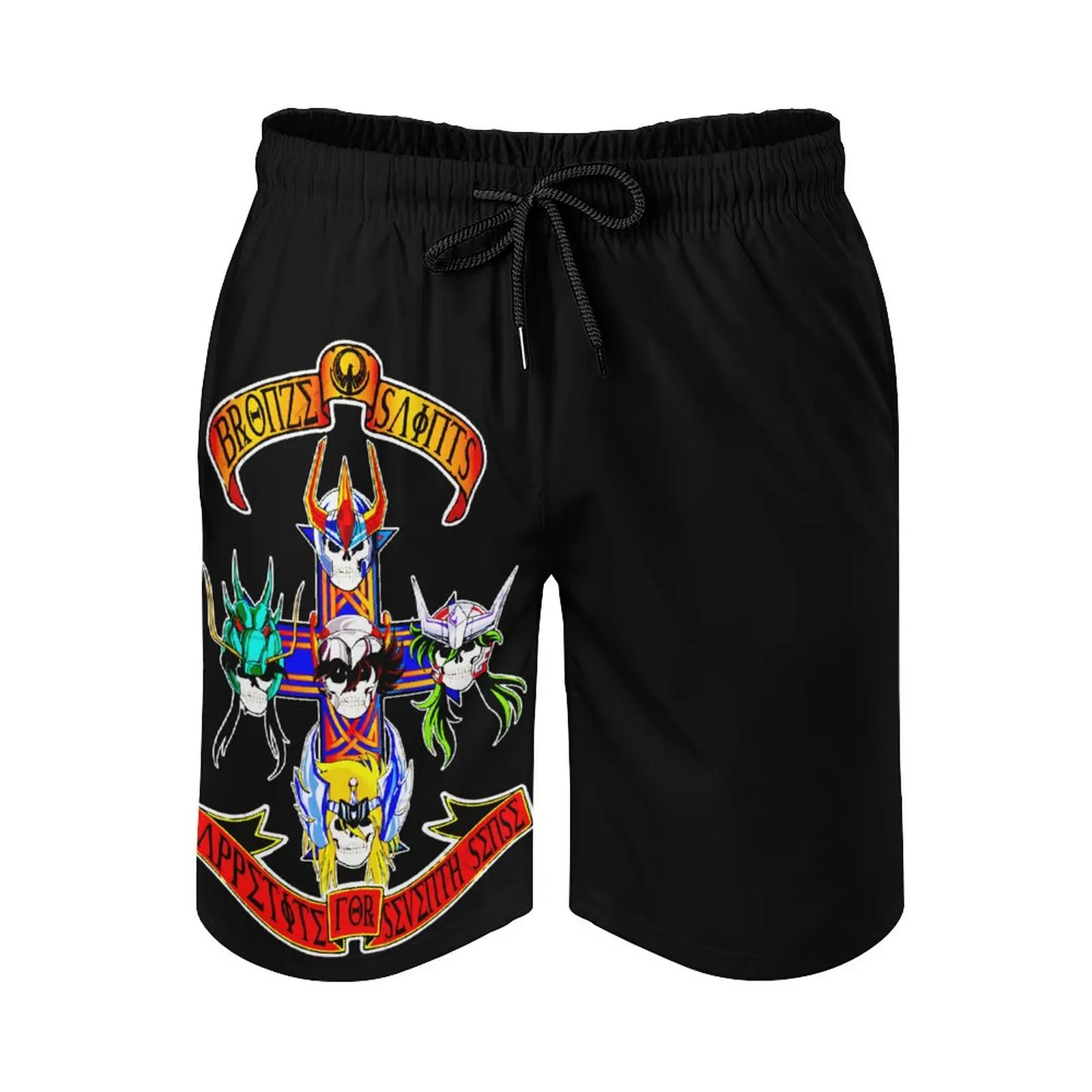 

Пляжные штаны SAINT SEIYA GNR в стиле аниме, винтажные дышащие быстросохнущие повседневные пляжные свободные эластичные, с кулиской, для бега, для гавайской сковороды