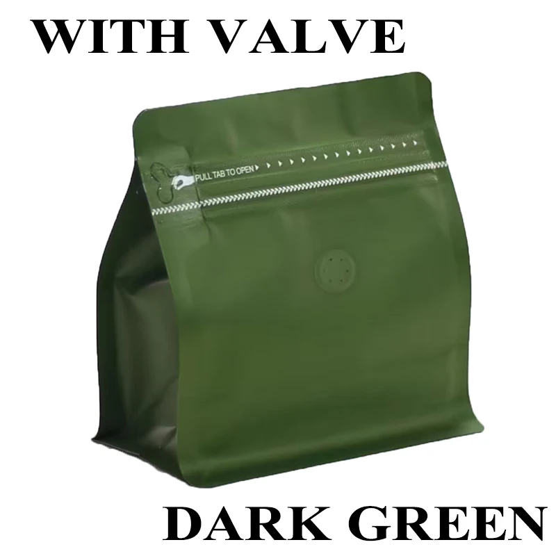 Resealable Thick Aluminum Foil Zipper Bags for Coffee and Tea Packaging, 25-Pack