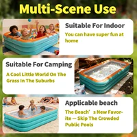La piscine gonflable familiale est durable et épaisse, idéale pour les grandes piscines, les fêtes dans la cour et sur la pelouse. 4