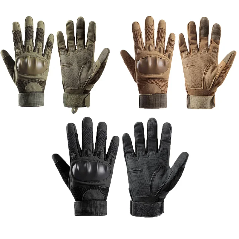 Full Finger Gloves for Men Outdoor Sports Mountaineering Touch Screen Camping Motorcycle Motorcycle Riding Non-slip